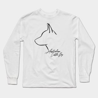 Proud Australian Cattle Dog profile dog lover gift Long Sleeve T-Shirt